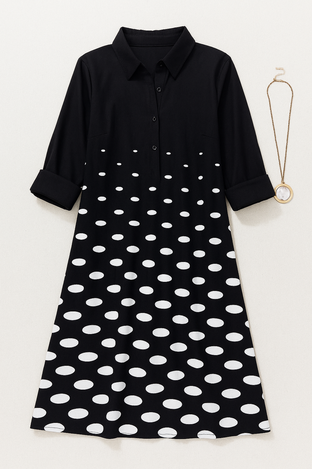 VORNE | VESTIDO CAMISA BLACK AND WHITE