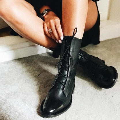 Isabella - Elegantes Botas de Cuero con Tacón