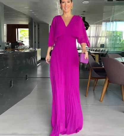 Olivia | Vestido Clásico con Pliegues