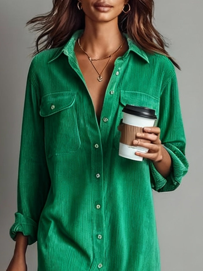 ARIZONA | VESTIDO CAMISERO DE ANTELINA CON BOLSILLOS